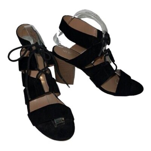 Merona black heels size 9 - Picture 4 of 5